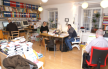 Bloggen besøkte redaksjonen i Gamla stan i Stockholm i 2009